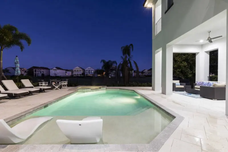 Reunion Resort 6 bed luxury villa pool seats