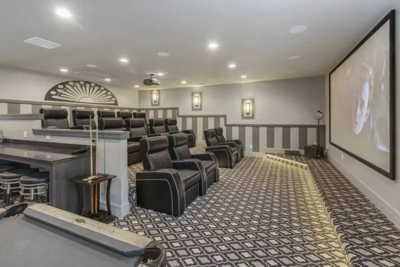 orlando luxury villa rental movie room