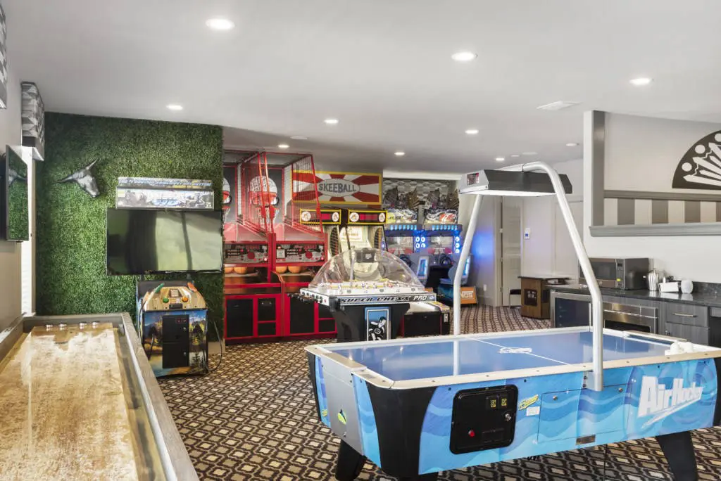 orlando luxury villa rental games room air hockey
