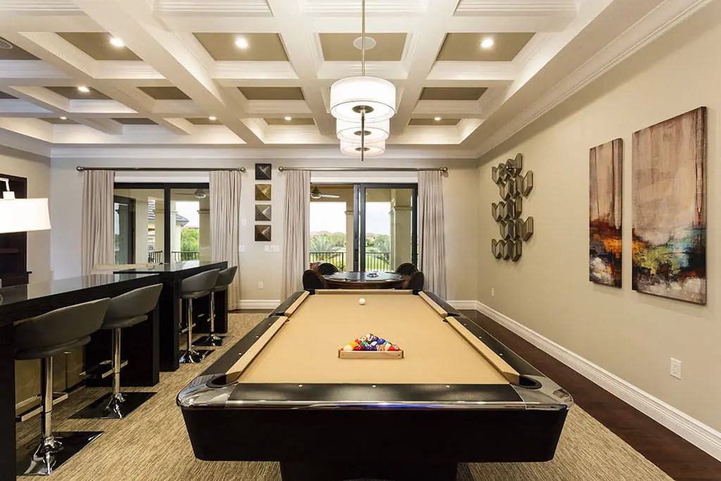 orlando luxury villa rental pool table