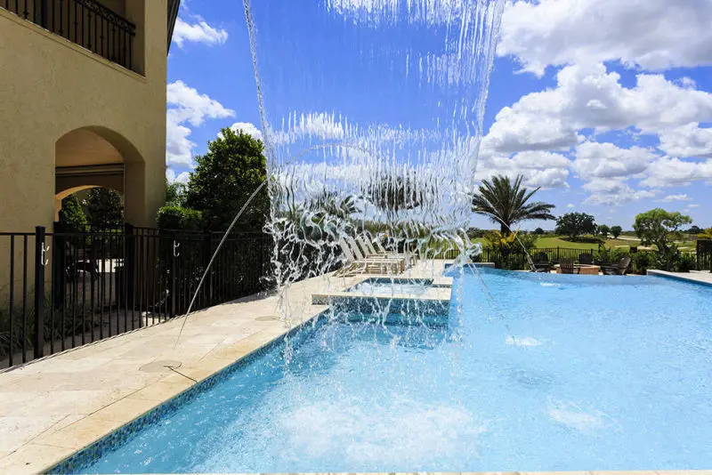 Reunion Golf Resort Orlando pool fountain