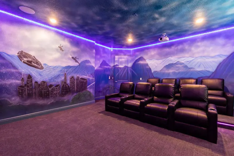 Reunion Resort rental villa movie room