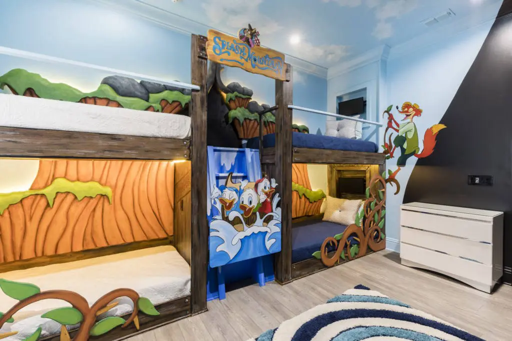 luxury disney villa reunion resort bunk bed